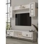 HANAH HOME TV polica Orion White Silver - slika 2