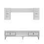 HANAH HOME TV polica Orion White Silver - slika 3