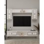HANAH HOME TV polica Orion White Silver - slika 1