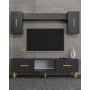 HANAH HOME TV polica Yosun Bohem Anthracite Sapphire Oak - slika 1