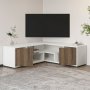 HANAH HOME TV polica Rosa White Antique Walnut - slika 3