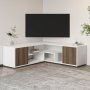 HANAH HOME TV polica Rosa White Antique Walnut - slika 1