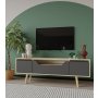 HANAH HOME TV polica Roma 150 Sapphire Oak Anthracite - slika 2