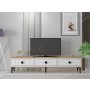 HANAH HOME TV polica Yuka 180 Sapphire Oak White - slika 1