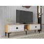HANAH HOME TV polica Yuka 150 Sapphire Oak White - slika 2