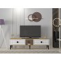 HANAH HOME TV polica Yuka 150 Sapphire Oak White - slika 1