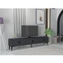 HANAH HOME TV polica Yuka 180 Anthracite - slika 2