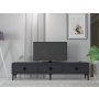 HANAH HOME TV polica Yuka 180 Anthracite - slika 1
