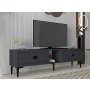 HANAH HOME TV polica Yuka 150 Anthracite - slika 2