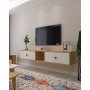 HANAH HOME TV polica Zuzu 150 Sapphire Oak White - slika 2
