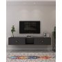 HANAH HOME TV polica Zuzu 150 Anthracite - slika 1