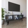HANAH HOME TV polica Siena Anthracite - slika 3