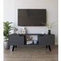 HANAH HOME TV polica Siena Anthracite - slika 1