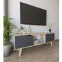HANAH HOME TV polica Siena Sapphire Oak Anthracite - slika 2
