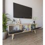HANAH HOME TV polica Siena Sapphire Oak Anthracite - slika 3
