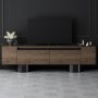 HANAH HOME TV polica Bohem Walnut Black - slika 2