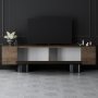 HANAH HOME TV polica Bohem Walnut Black - slika 3