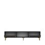 HANAH HOME TV polica Orion - Anthracite Gold - slika 5