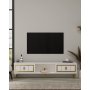 HANAH HOME TV polica Orion - White Gold - slika 1
