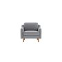 Atelier del Sofa 1-Seat Sofa fotelja Robin 1 Fog Grey Walnut - slika 2