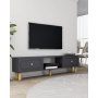 HANAH HOME TV polica Polen Bohem - Anthracite - slika 2