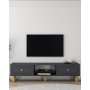 HANAH HOME TV polica Polen Bohem - Anthracite - slika 1