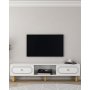 HANAH HOME TV polica Polen Bohem - White - slika 1