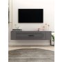 HANAH HOME TV polica Restol 3 Anthracite - slika 1