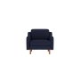 Atelier del Sofa 1-Seat Sofa fotelja Robin 1 Night Blue Walnut - slika 2