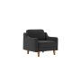 Atelier del Sofa 1-Seat Sofa fotelja Robin 1 Night Grey Walnut - slika 1