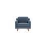 Atelier del Sofa 1-Seat Sofa fotelja Robin 1 Ocean Blue Walnut - slika 2