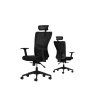 HANAH HOME Set 2 kancelarijske stolice Lumbar 126 Black - slika 2