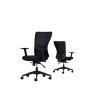 HANAH HOME Set 2 kancelarijske stolice Lumbar 108 Black - slika 2