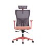HANAH HOME Kancelarijska stolica Lumbar 126 Salmon - slika 2