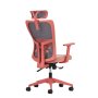 HANAH HOME Kancelarijska stolica Lumbar 126 Salmon - slika 4
