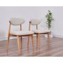 HANAH HOME Set 2 trpezarijske stolice Bohem Oak Beige - slika 2