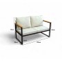 HANAH HOME Baštenski dvosed - sofa CPT5542 130 - slika 5