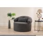 Atelier del Sofa 1-Seat Sofa fotelja Pitta Anthracite - slika 2