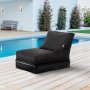 Atelier del Sofa Baštenska sofa Fiesta Black - slika 1