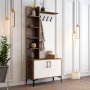 HANAH HOME Čiviluk Viyana D Walnut White - slika 1