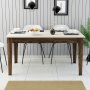HANAH HOME Trpezarijski sto Milan 898 Walnut Travertine - slika 2