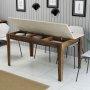 HANAH HOME Trpezarijski sto Milan 898 Walnut Travertine - slika 3
