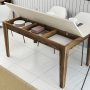 HANAH HOME Trpezarijski sto Milan 898 Walnut Travertine - slika 4