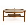 HANAH HOME Sto za kafu Flora Walnut - slika 2