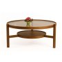 HANAH HOME Sto za kafu Flora Walnut - slika 1