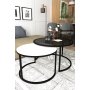 HANAH HOME Sto za kafu Bora Fume White - slika 2