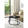 HANAH HOME Sto za kafu Bora Fume White - slika 3
