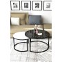 HANAH HOME Sto za kafu Bora Fume White - slika 1