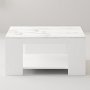 HANAH HOME Sto za kafu Lina White marble - slika 3
