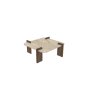 HANAH HOME Sto za kafu Afrolli Travertine Walnut - slika 5